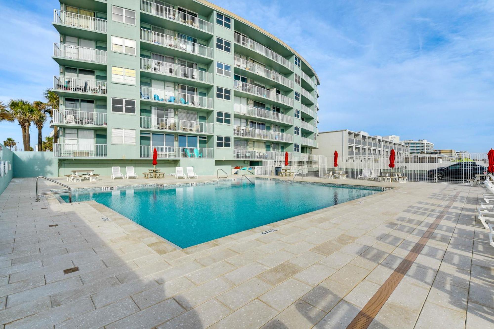 Updated Daytona Beach Oceanfront Studio! Eksteriør bilde
